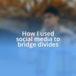 How I used social media to bridge divides